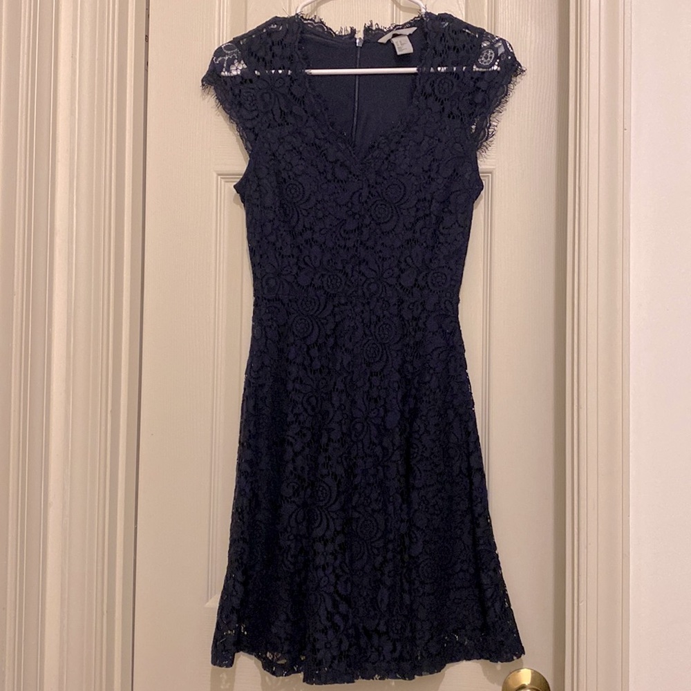 H&M Navy Lace Dress